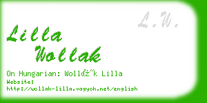 lilla wollak business card
